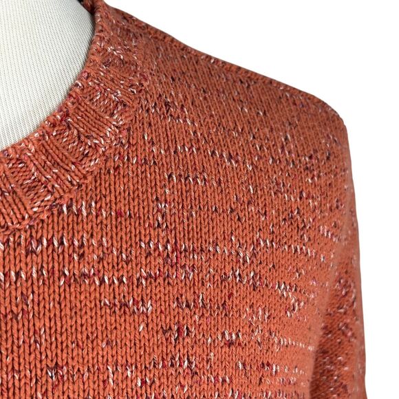 Free People FP Beach Sweater Women’s Small Orange Long Sleeve Pullover Knitted - Picture 3 of 10